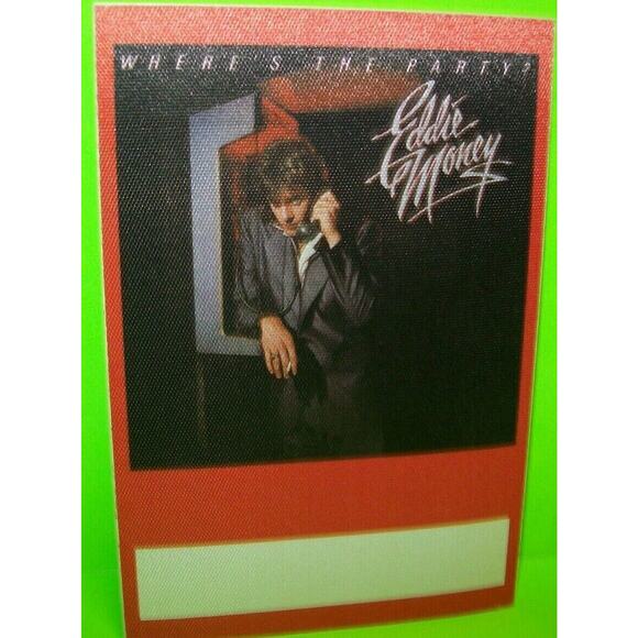 Eddie Money Backstage Pass Original 1983 Concert Tour Great Rock Music Fan Gift - Picture 1 of 2